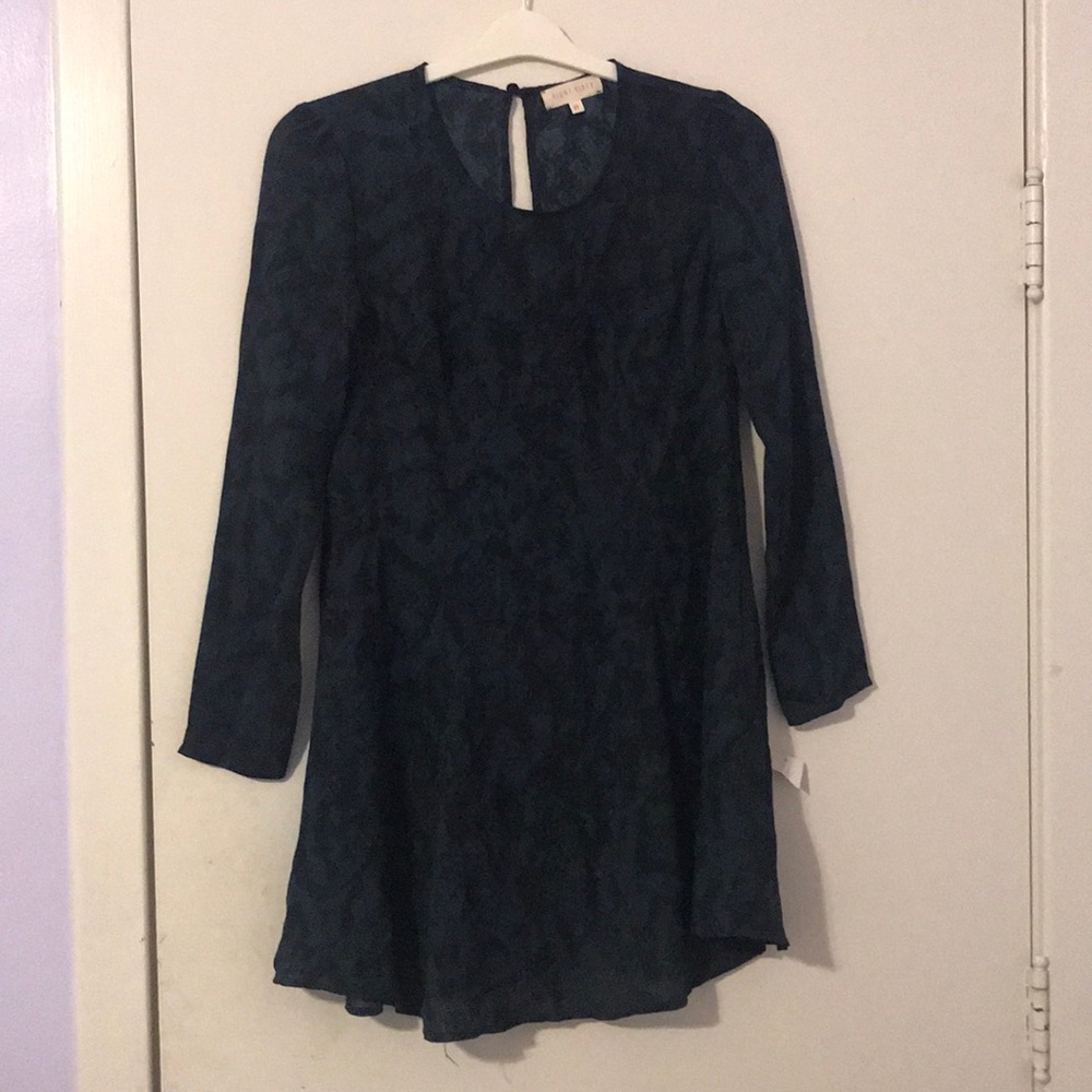 Dark green snake print dress